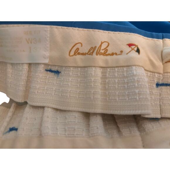 Arnold Palmer Golf Pants, Blue, Regular Fit, Men's 34x32 Stretch - Picture 5 of 5